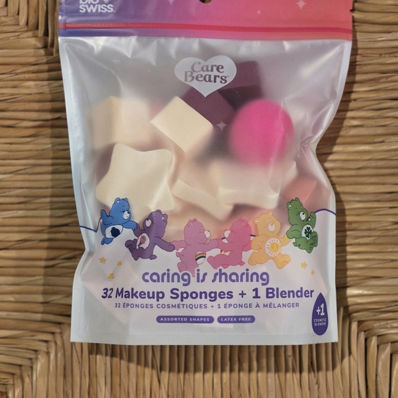 Care Bears Makeup Sponges Set - Pink, Cream, Purple - Picture 1 of 2